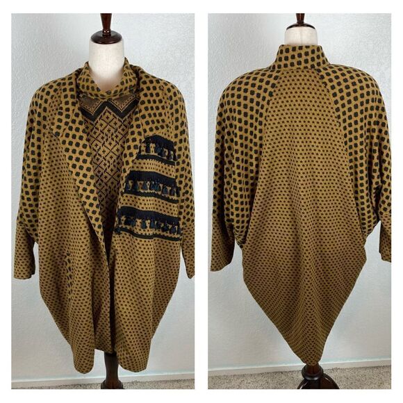 Vintage Sweaters - Vintage EYRE Walker Boho tassel sweater set Size M* READ